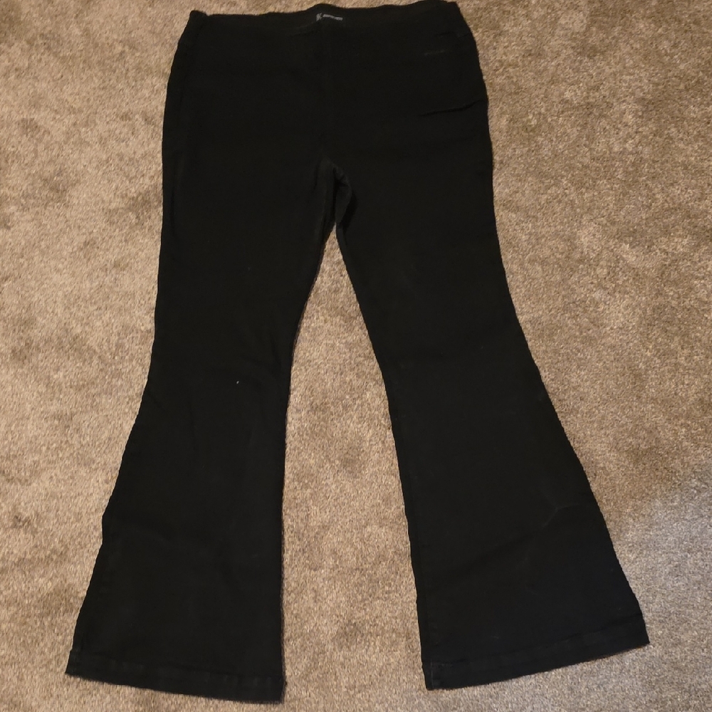 Black INC Pull On Flare Jeans